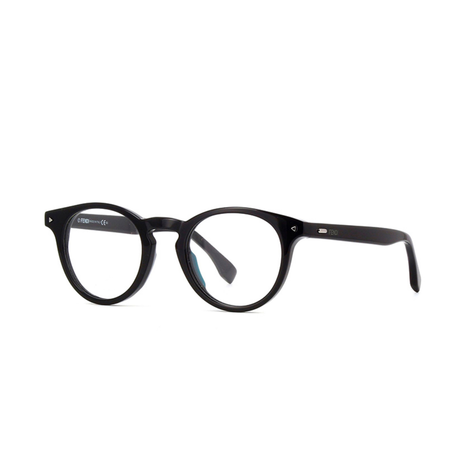 Fendi // FF-2019 Rectangular Acetate Eyeglass Frames // Black ...
