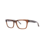 Salvatore Ferragamo // Men's Rectangle Eyeglasses // Brown