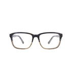 Ferragamo Eyeglass Frames // Blue Horn Grey