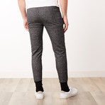 Heathered Slim-Fit French Terry Joggers // Heather Black (S)