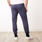 Heathered Slim-Fit French Terry Joggers // Heather Navy (S)