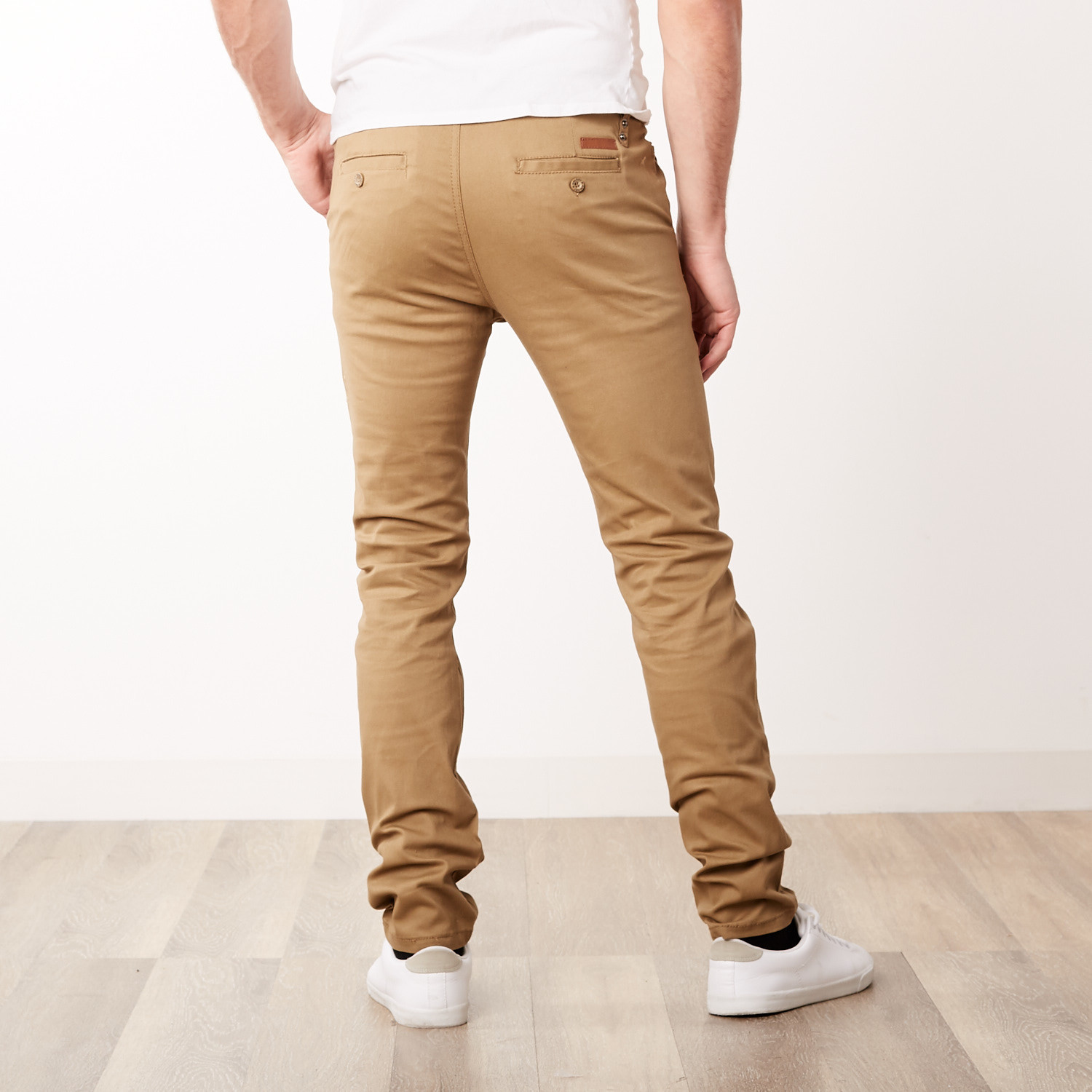 Slim Fit Galaxy Stretch Slant Pocket Chino Pant // Camel (40WX32L ...