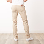 Slim Fit Galaxy Stretch Slant Pocket Chino Pant // Khaki (34WX30L)