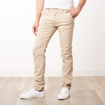 Slim Fit Galaxy Stretch Slant Pocket Chino Pant // Khaki (34WX30L)