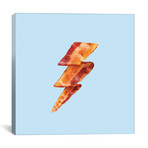 Bacon Thunderbolt // Dot Pigeon (18"W x 18"H x 0.75"D)