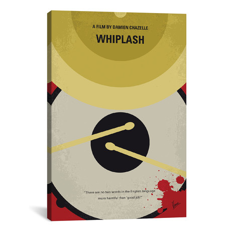 Whiplash Minimal Movie Poster // Chungkong (26"W x 40"H x 1.5"D)