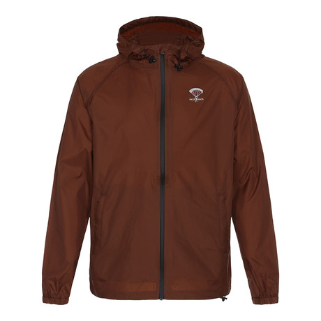Full Zip Rain Jacket // Omaha Orange (S)