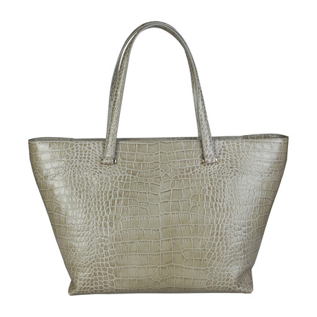 Cavalli Class Shopping Bag // Grey + Green