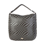 Cavalli Class Woven Contrast Shoulder Bag // Grey