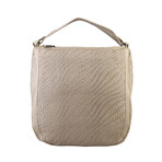 Cavalli Class Woven Design Shoulder Bag // Taupe