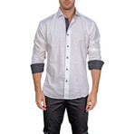 Logan Long-Sleeve Button-Up Shirt // White (M)