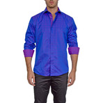 Warner Long-Sleeve Button-Up Shirt // Blue (XL)
