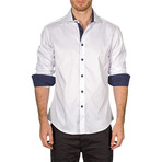 Solid L/S Button-Up Shirt // White (M)