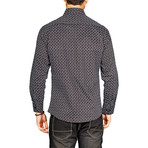 Alexander Long-Sleeve Button-Up Shirt // Black (S)