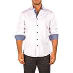 Alfie Long-Sleeve Button-Up Shirt // White (L)