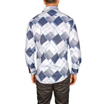 Jacob Long-Sleeve Button-Up Shirt // Blue (S)