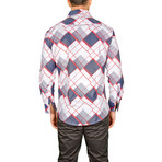 Jacob Long-Sleeve Button-Up Shirt // Red (M)