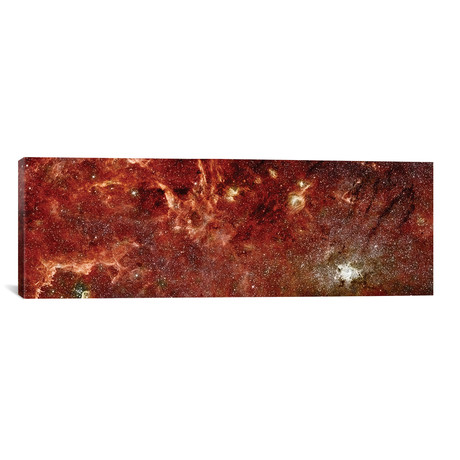 Infrared Image Of The Center Of The Milky Way Galaxy // Stocktrek Images (36"W x 12"H x 0.75"D)