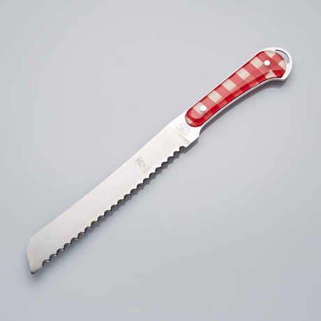 Bread Knife // Gingham Handle