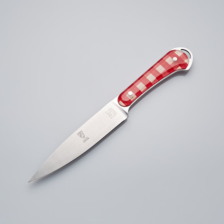 Small Carving Knife // Gingham Handle