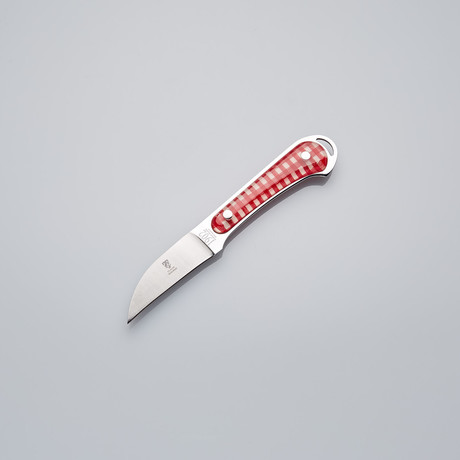 Peeling Curved Knife // Gingham Handle