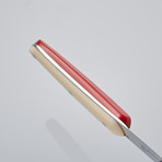 Thomas Bastide 6-Piece Knife Set // Cream + Red Handle