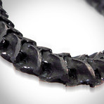 Rattlesnake Authentic Bone // Bracelets (Black)