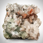 Malachite On Quartz Mineral