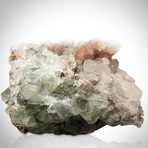 Malachite On Quartz Mineral