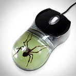 Glow In The Dark Resin Computer Mouse // Large Spider