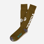 3M Reflective Ink Printing Socks // Set of 3 // Olive + Blue + Black