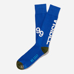 3M Reflective Ink Printing Socks // Set of 3 // Olive + Blue + Black