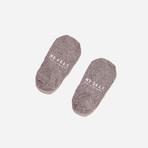 Basic Melange Invisible Sock // Gray (Mens US Size 7-10)