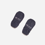 Basic Melange Invisible Sock // Indigo (Mens US Size 7-10)