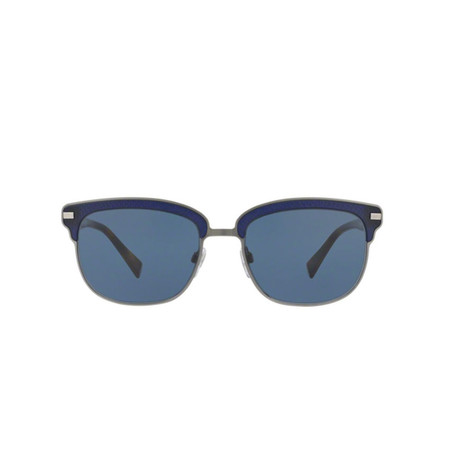 Burberry // Metal Sunglasses // Matte Blue + Blue