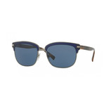 Burberry // Metal Sunglasses // Matte Blue + Blue