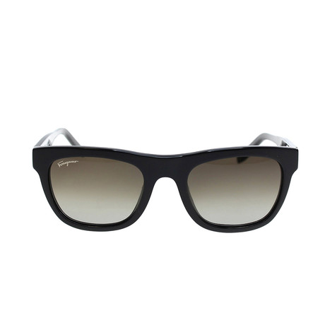 Ferragamo Sunglasses // Black + Grey Gradient