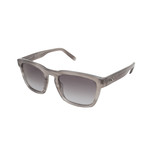 Ferragamo // SF827S Sunglasses // Striped Gray + Brown Gray Gradient