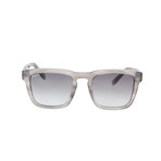 Ferragamo // SF827S Sunglasses // Striped Gray + Brown Gray Gradient