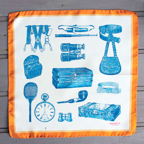 Dandy on a Trip // Blue + White + Orange