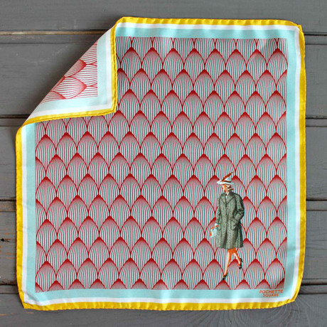 Lady in Yellow // Burgundy + Blue + Yellow