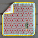 Lady in Yellow // Burgundy + Blue + Yellow