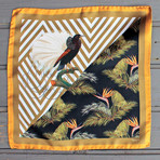 Oiseau de Soie // Green + Black + White