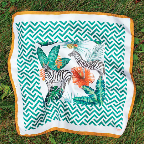 Zebrazzaville // Orange + Green + White
