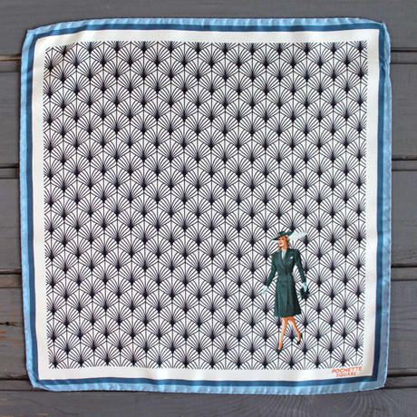 Lady in Blue // White + Black + Blue