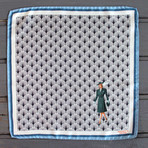 Lady in Blue // White + Black + Blue