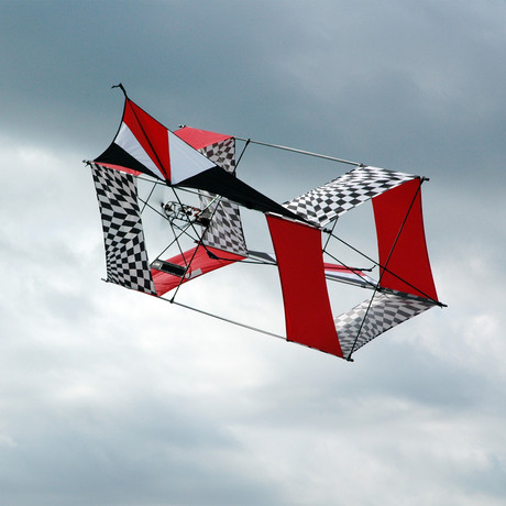 RC Ready-to-Fly Kite // V-Wing Box Generation I // Red Lightning