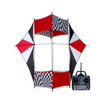 RC Ready-to-Fly Kite // V-Wing Box Generation I // Red Lightning