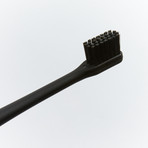 Black Travel Toothbrush // Medium // Set of 4