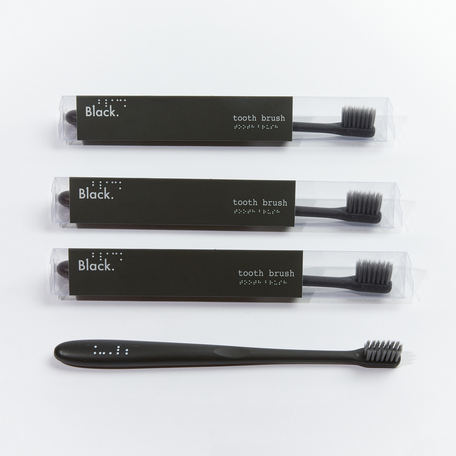 all black toothbrush